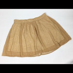 Old Navy Yellow and white pattern Skirt ballerina